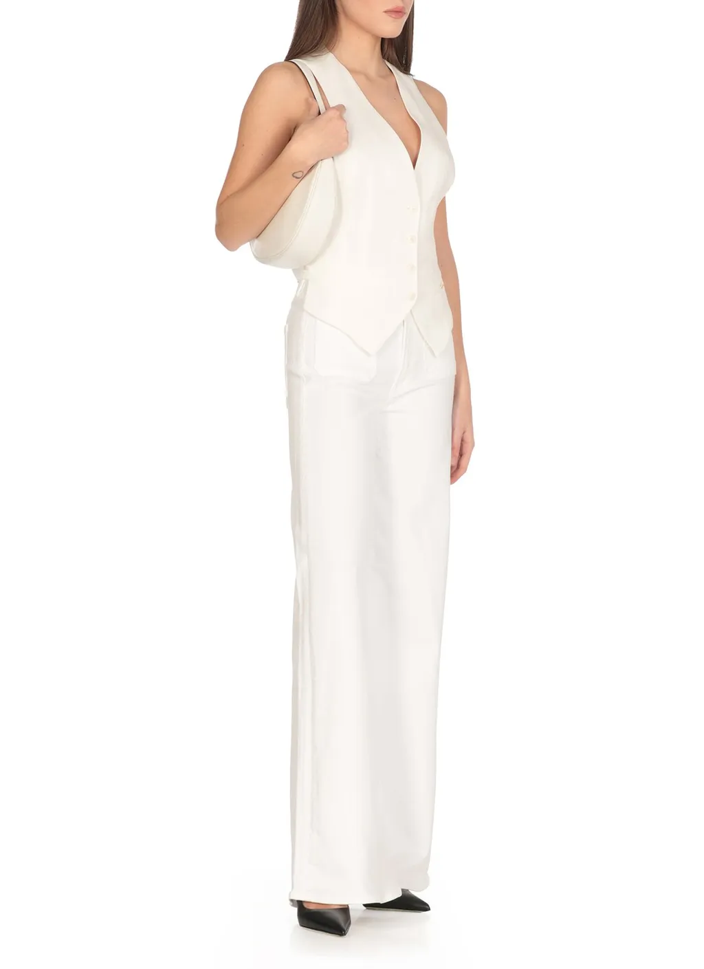 Mother High-Waist Wide-Leg Jeans