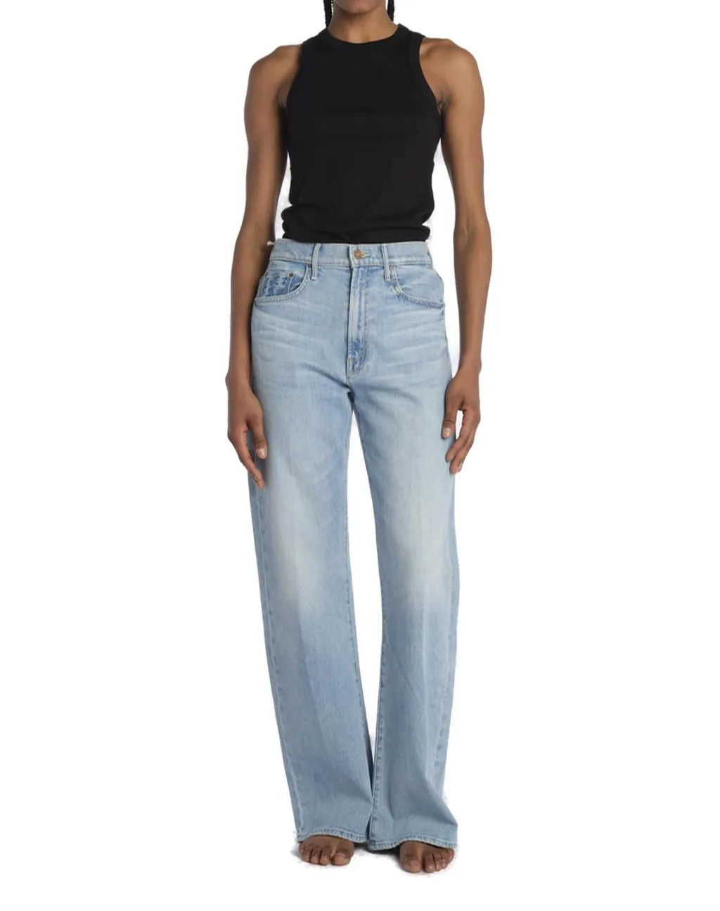 Mother The Lasso Sneak High Rise Jeans