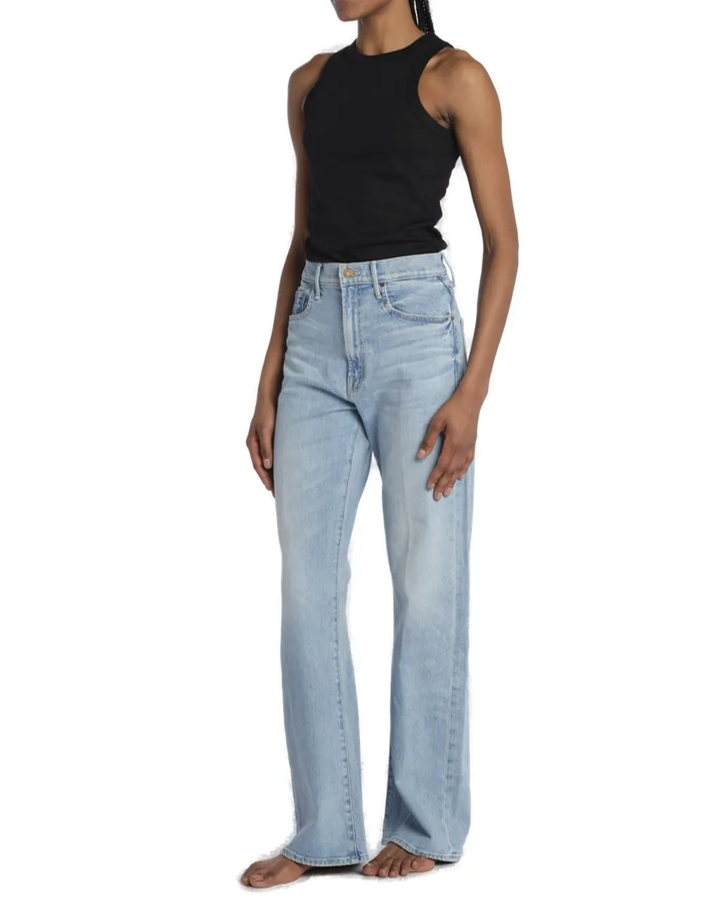 Mother The Lasso Sneak High Rise Jeans