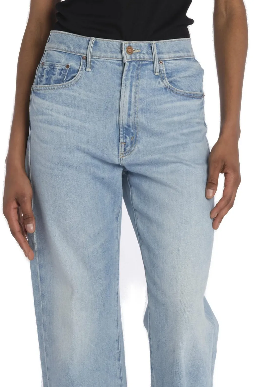 Mother The Lasso Sneak High Rise Jeans