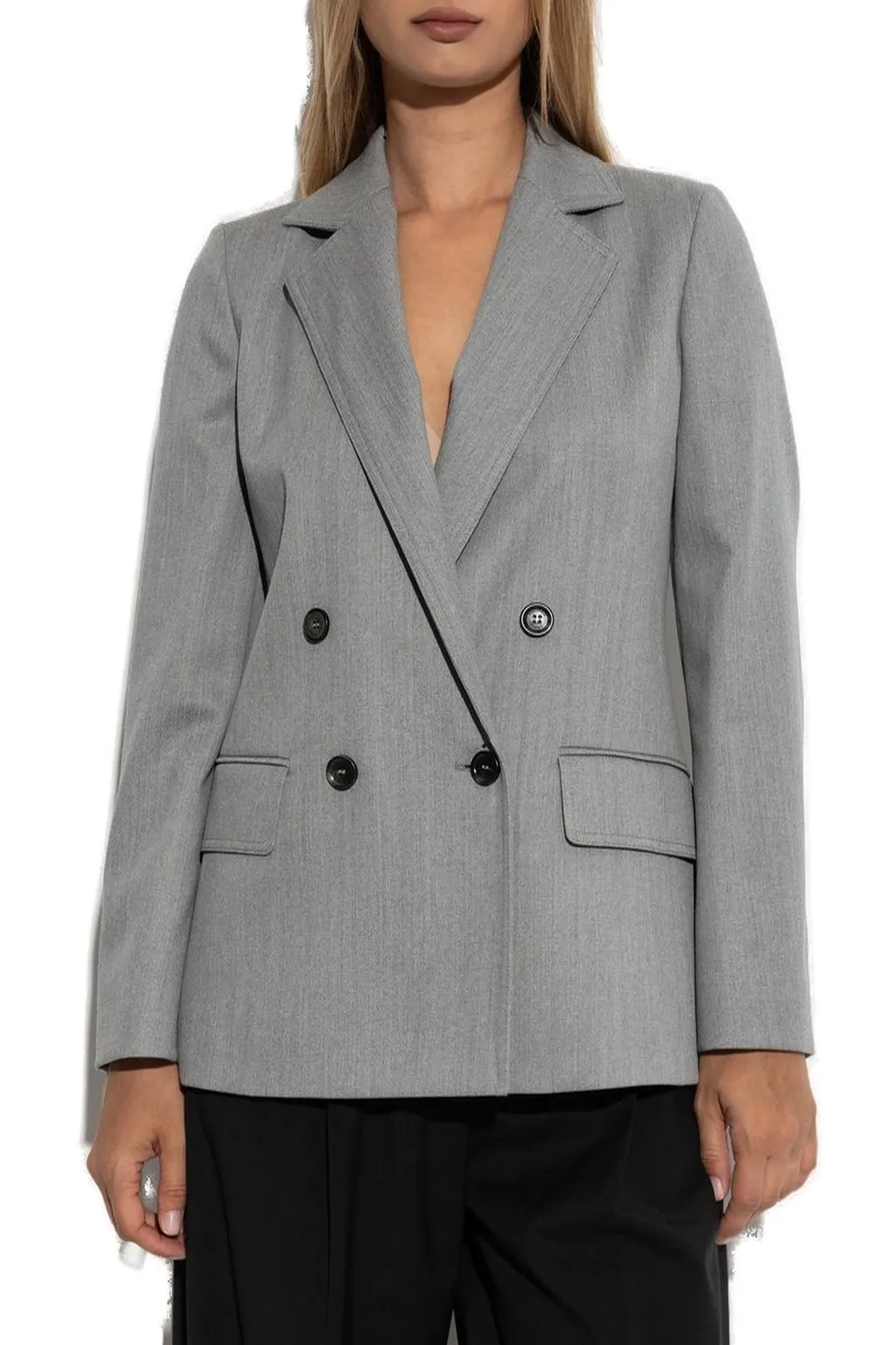 Max Mara Collared Button-Up Jacket