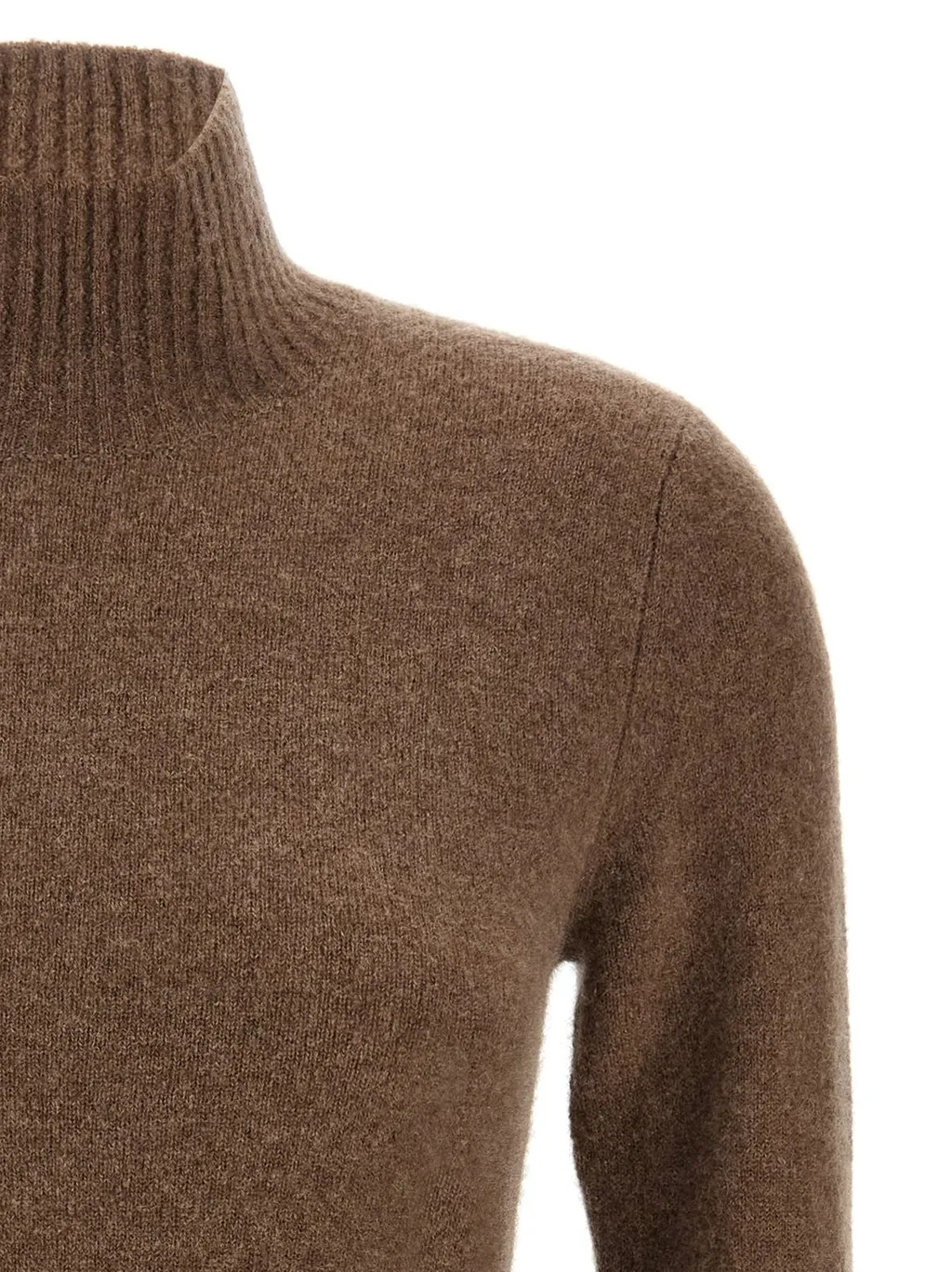 Max Mara Edison High-Neck Long-Sleeved Dress
