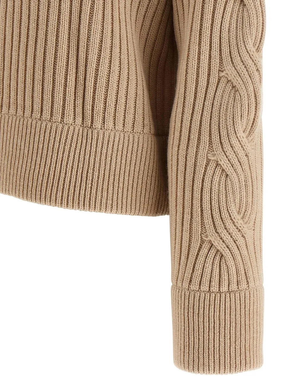 Max Mara Afelio High Neck Button-Up Cardigan