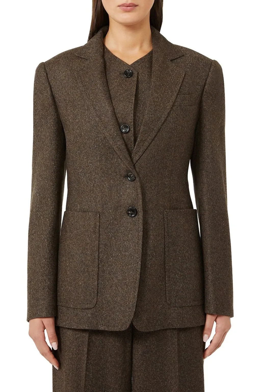 Max Mara Collared Button-Up Jacket