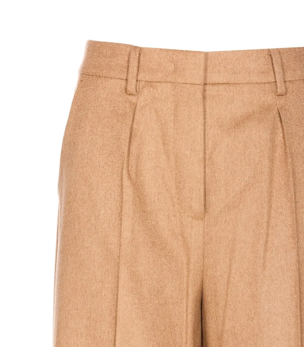 Max Mara Carbone Pleated Trousers