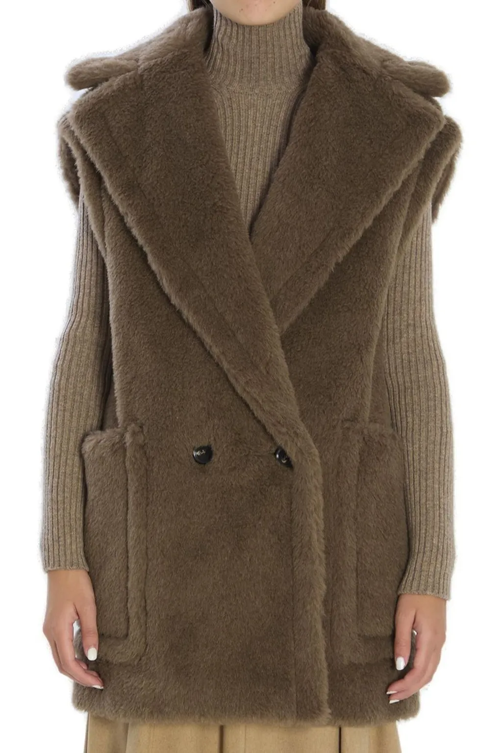 Max Mara Bormida Double-Breasted Gilet