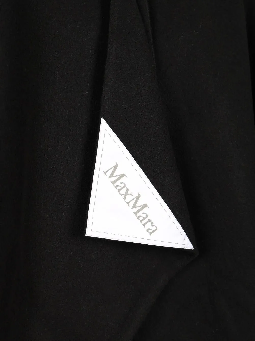 Max Mara Serra Logo Patch Cape
