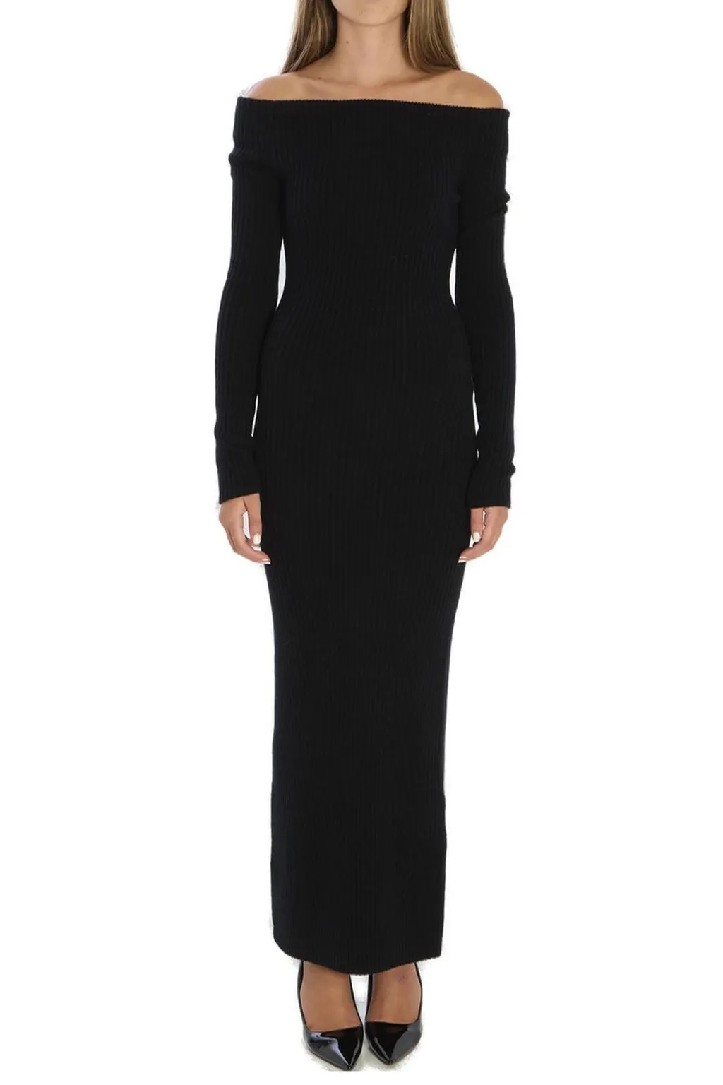 Max Mara Arnes Off-Shoulder Maxi Dress