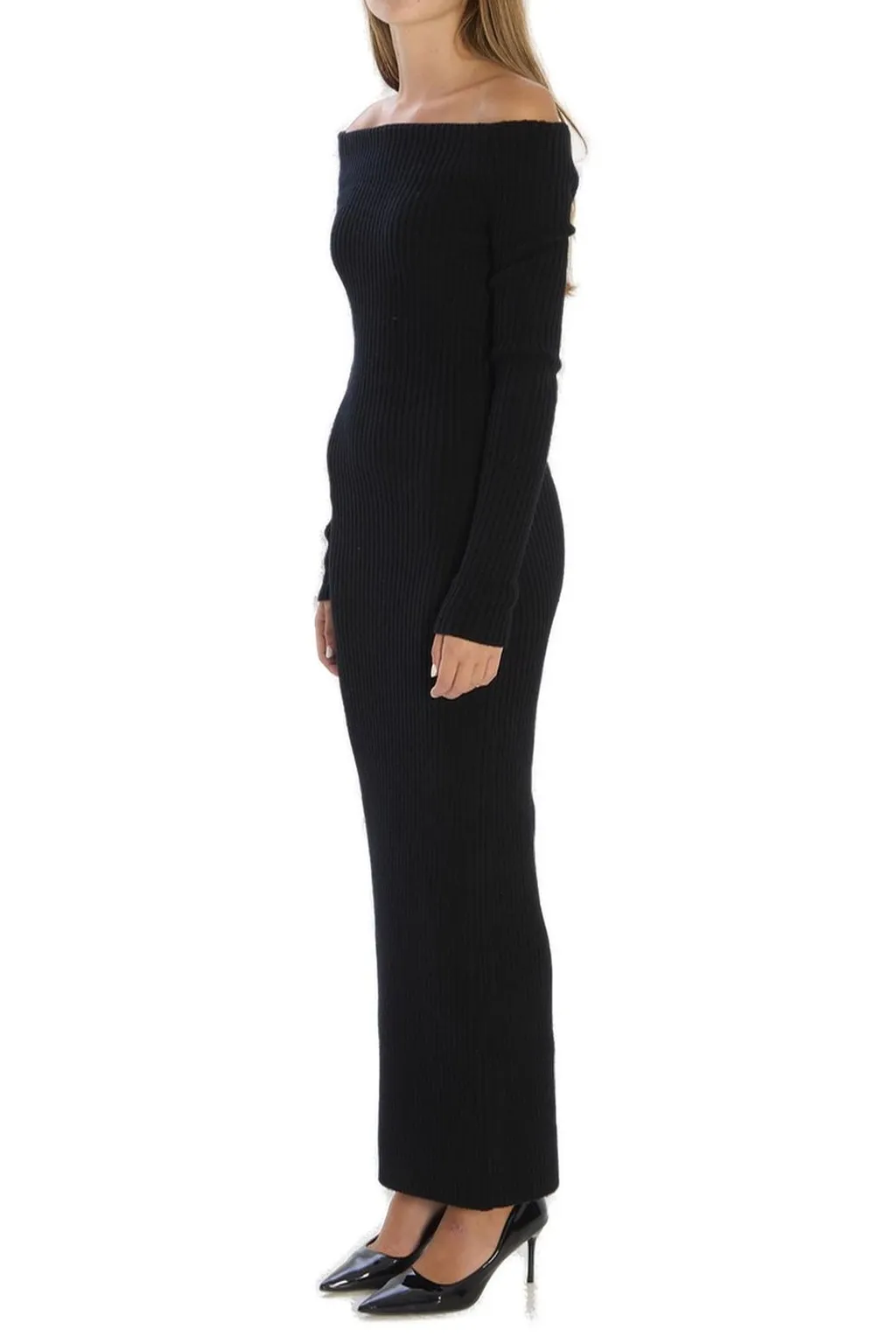Max Mara Arnes Off-Shoulder Maxi Dress