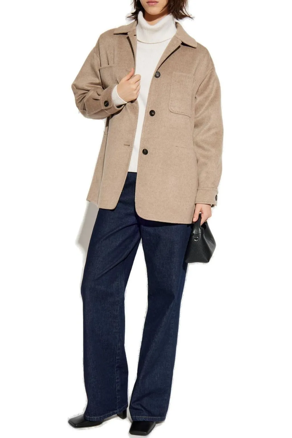 Max Mara Panno Button-Up Jacket