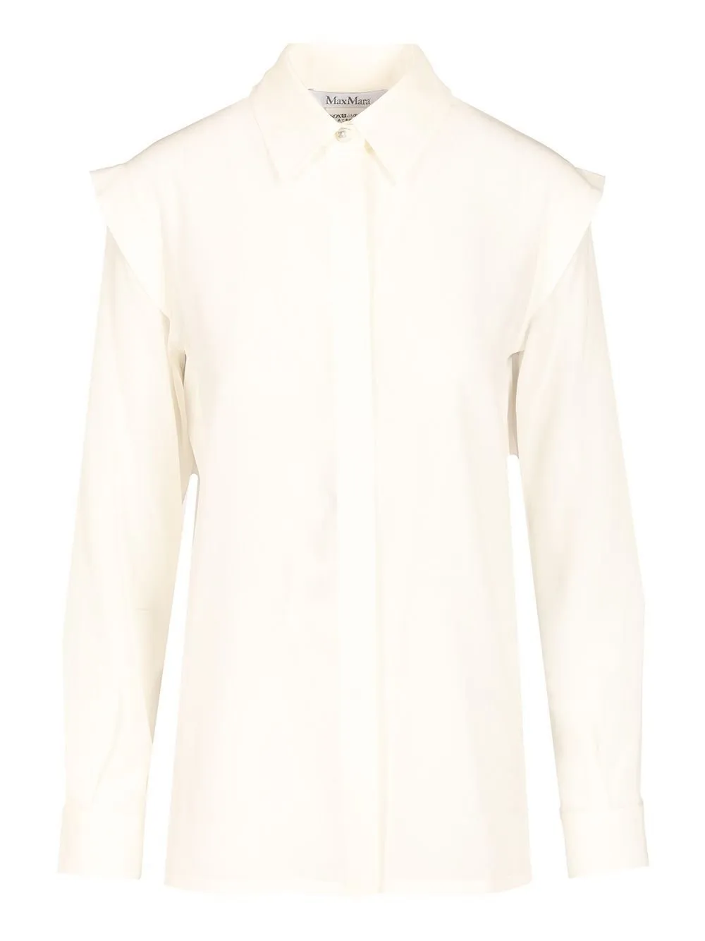 Max Mara CrÊPe De Chine Long-Sleeved Shirt