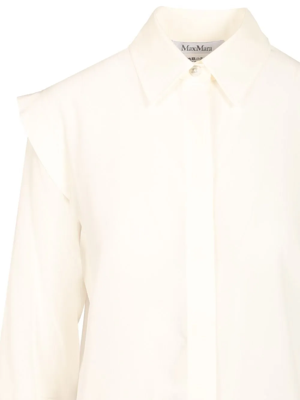Max Mara CrÊPe De Chine Long-Sleeved Shirt