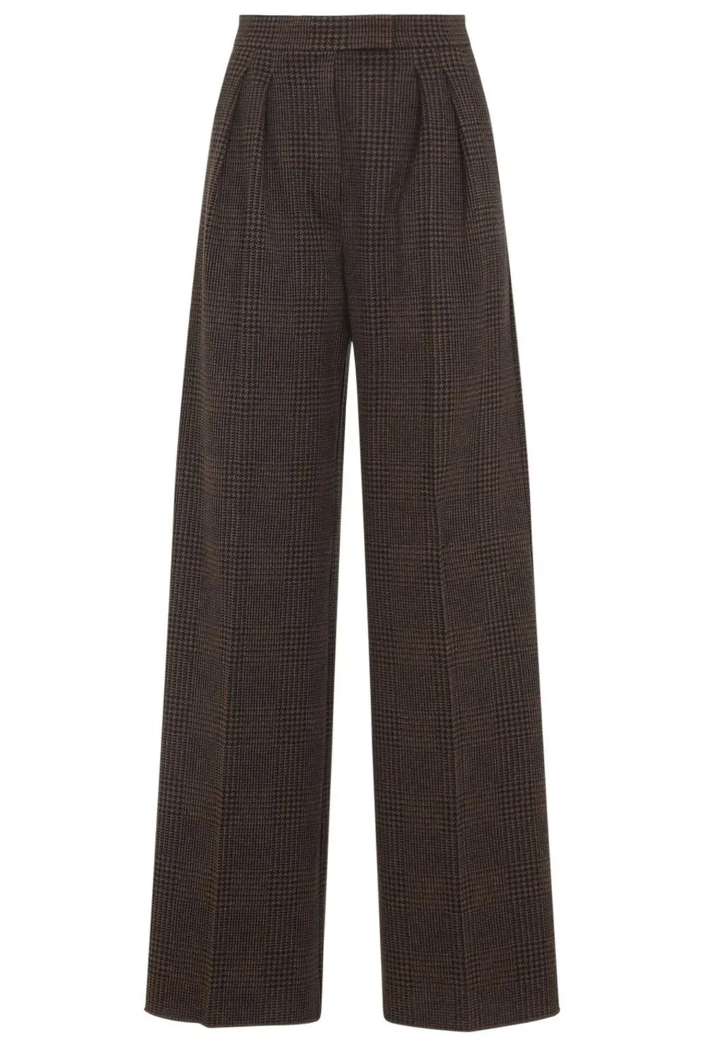 Max Mara Pleated Checked Trousers