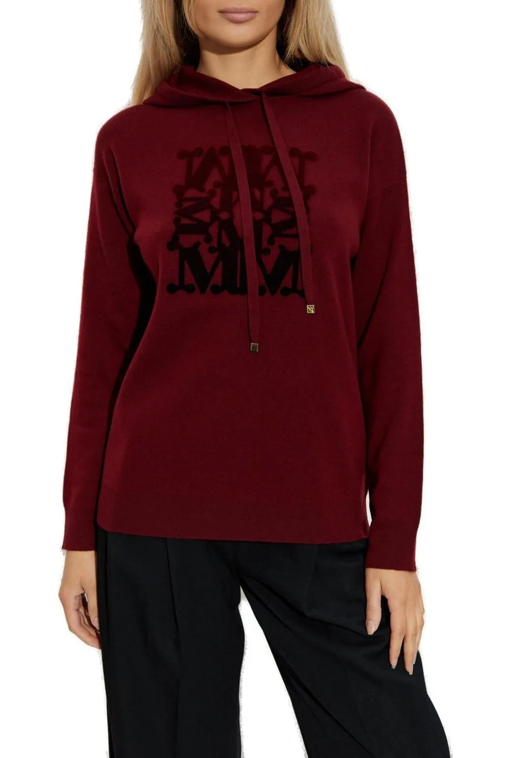 Max Mara Taddeo Drawstring Knitted Hoodie