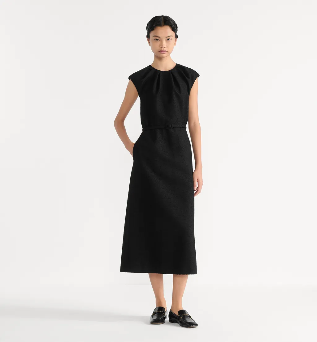 Mid-Length Belted Dress