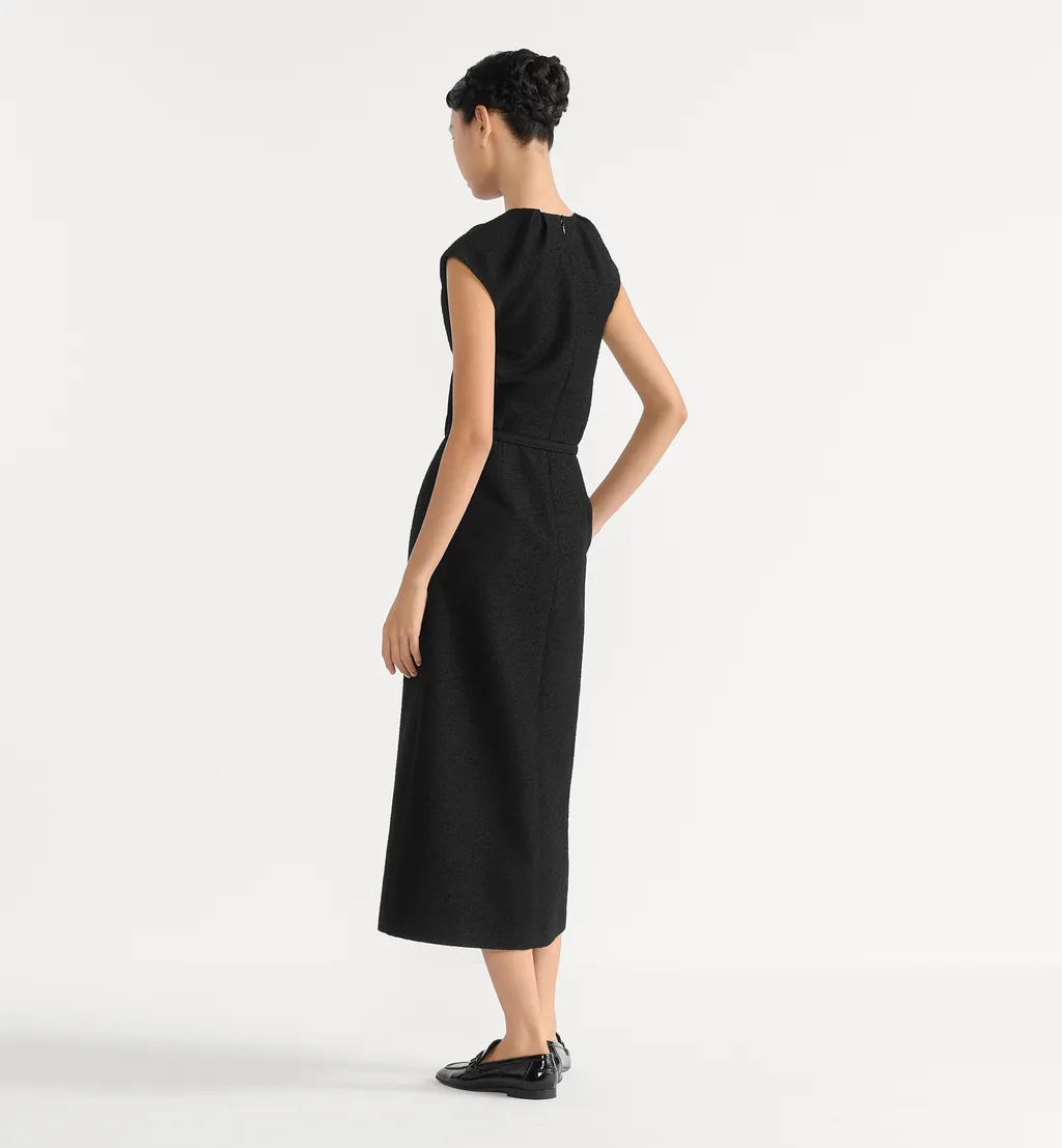 Mid-Length Belted Dress