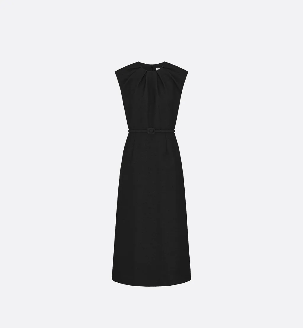 Mid-Length Belted Dress