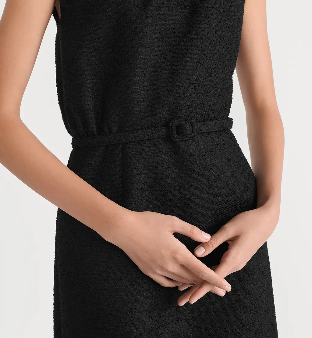 Mid-Length Belted Dress