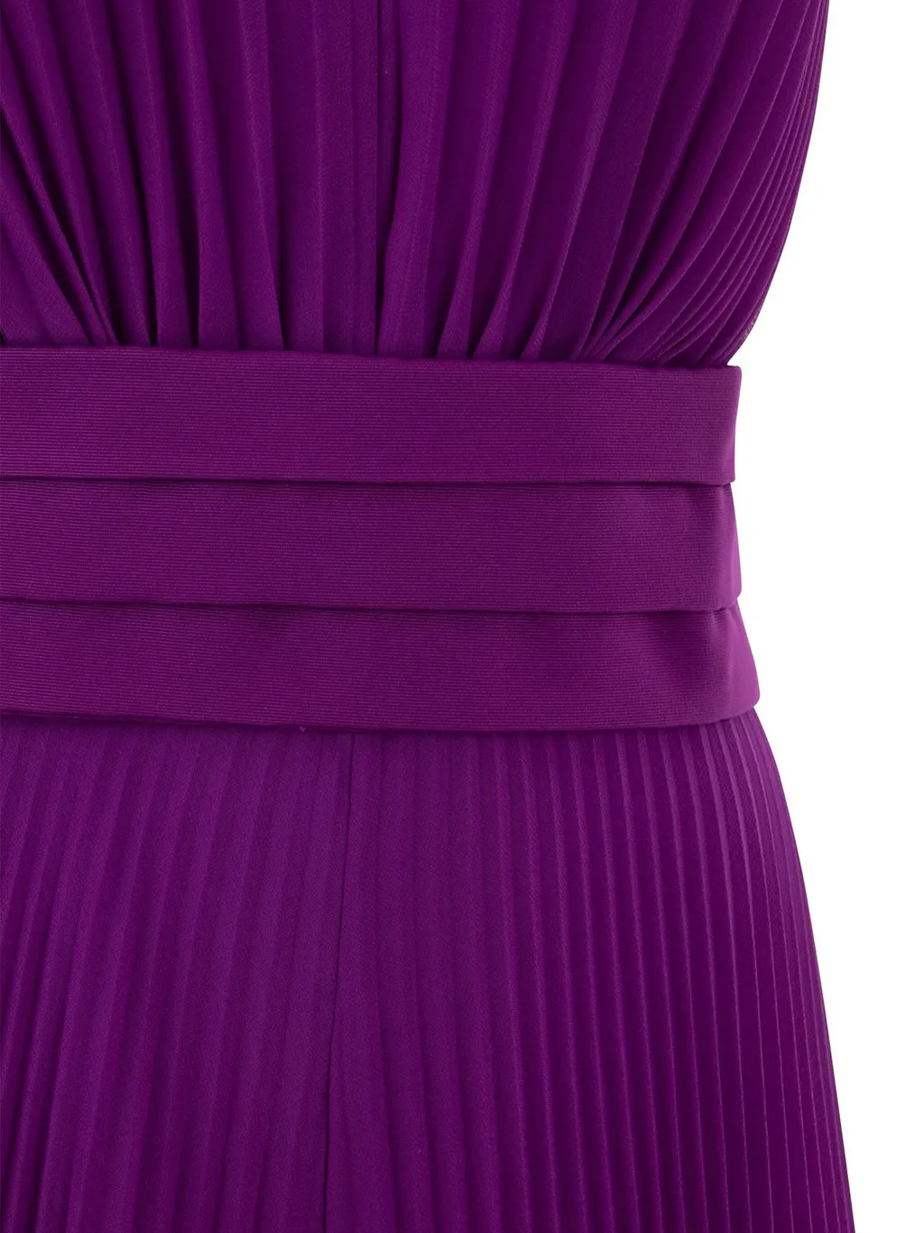 Max Mara V-Neck Pleated Jumpsuit