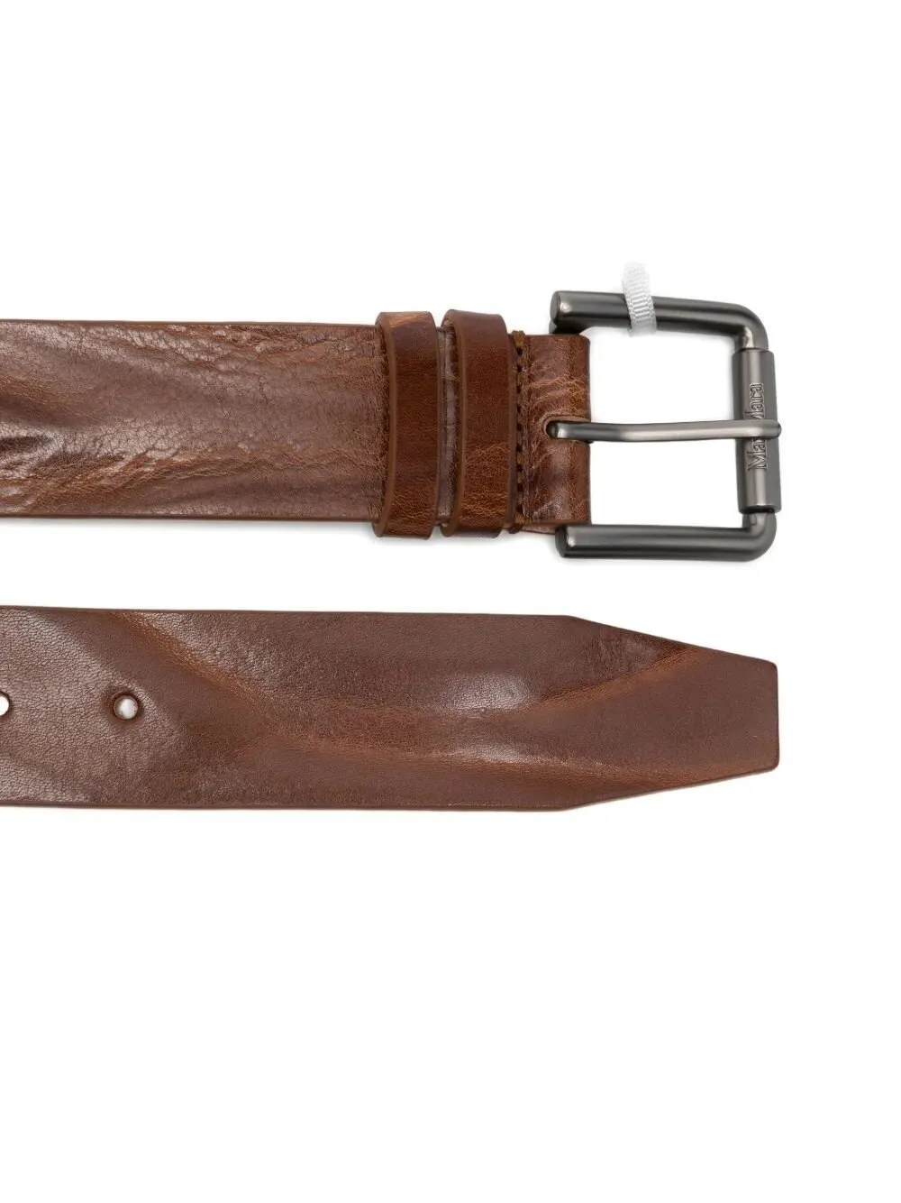 Max Mara Logo-Engraved Buckle Belt