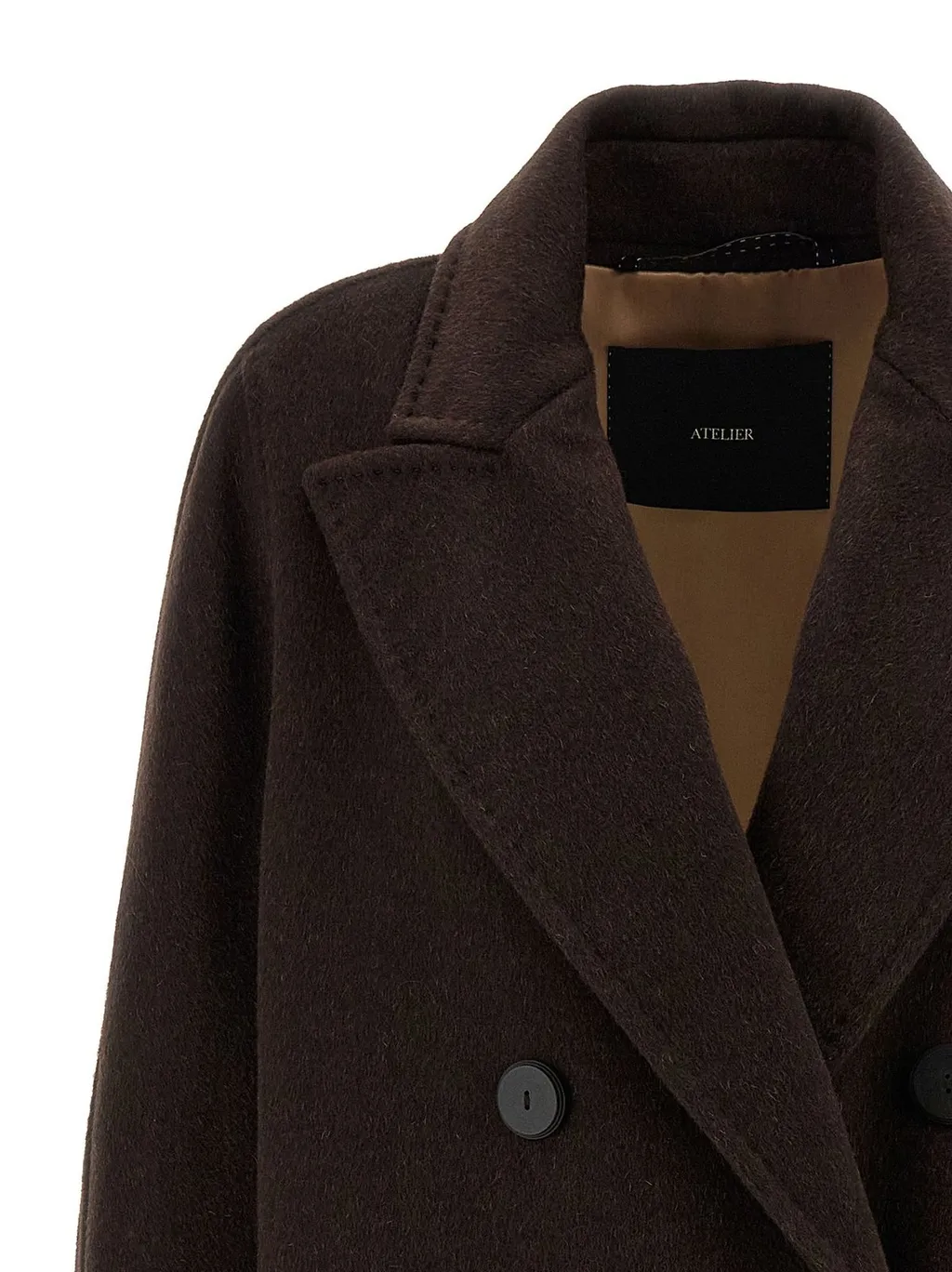 Max Mara Angus Double-Breasted Oversized Coat