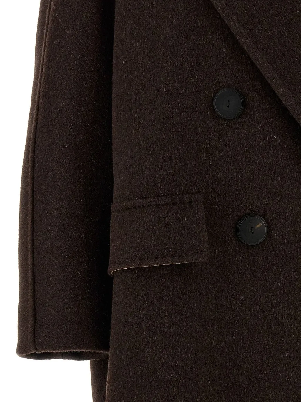 Max Mara Angus Double-Breasted Oversized Coat