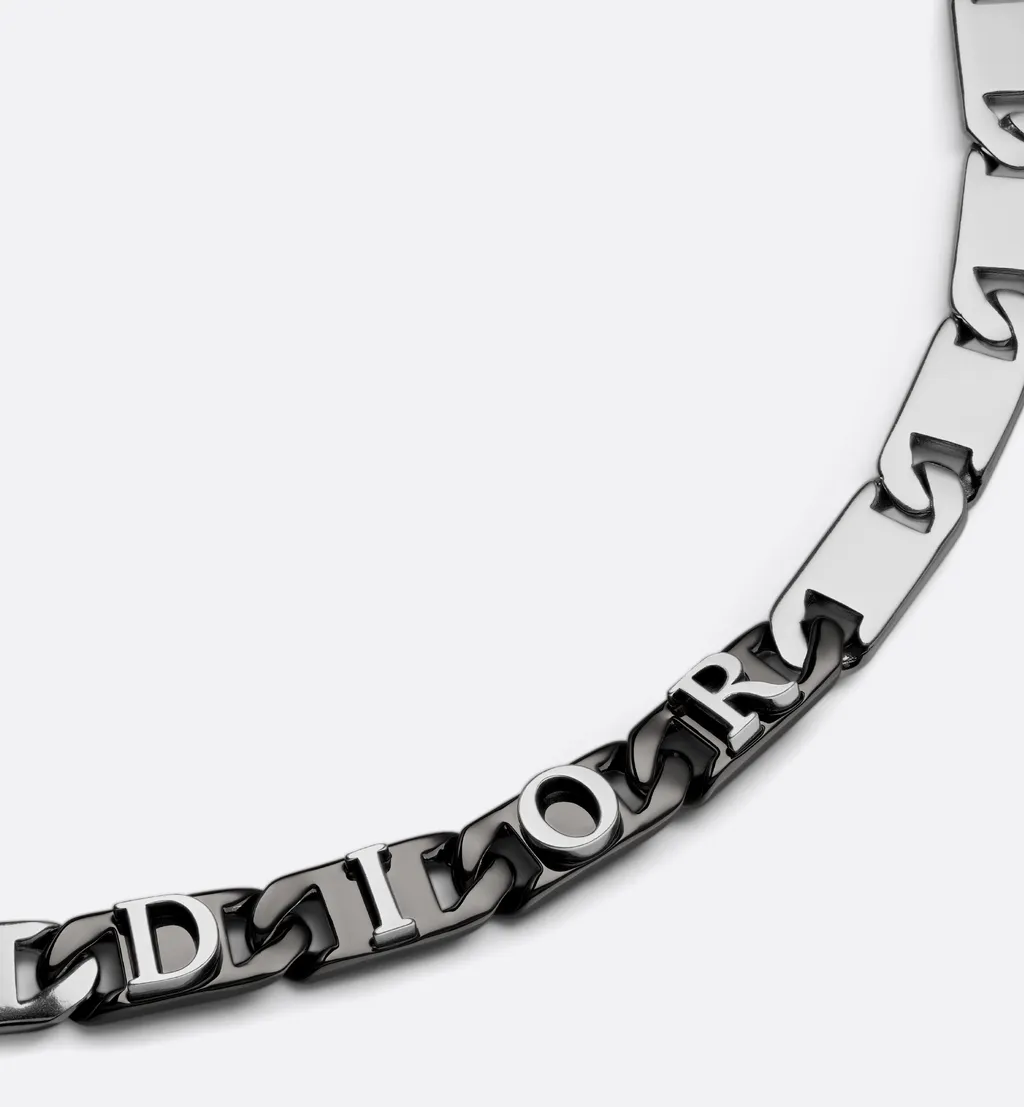Dior Contrast Chain Link Necklace