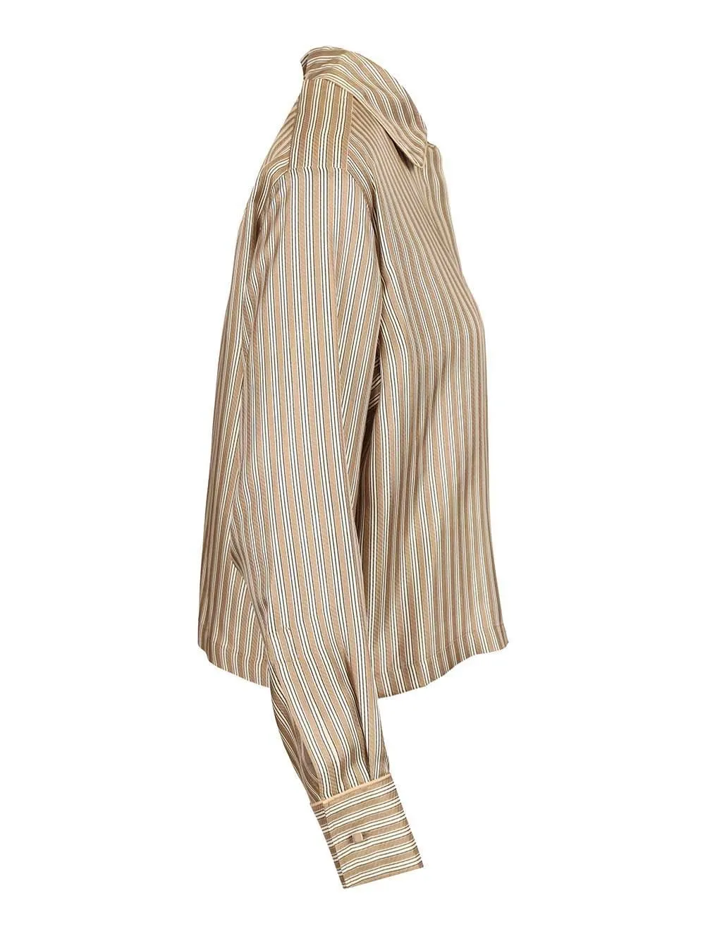 Max Mara Brama Striped Button-Up Shirt
