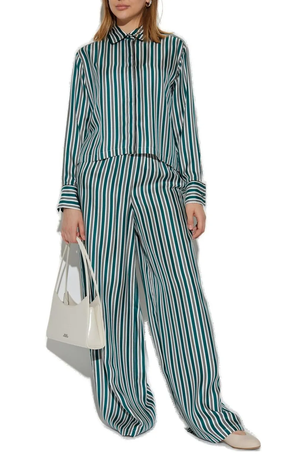 Max Mara Brama Striped Button-Up Shirt