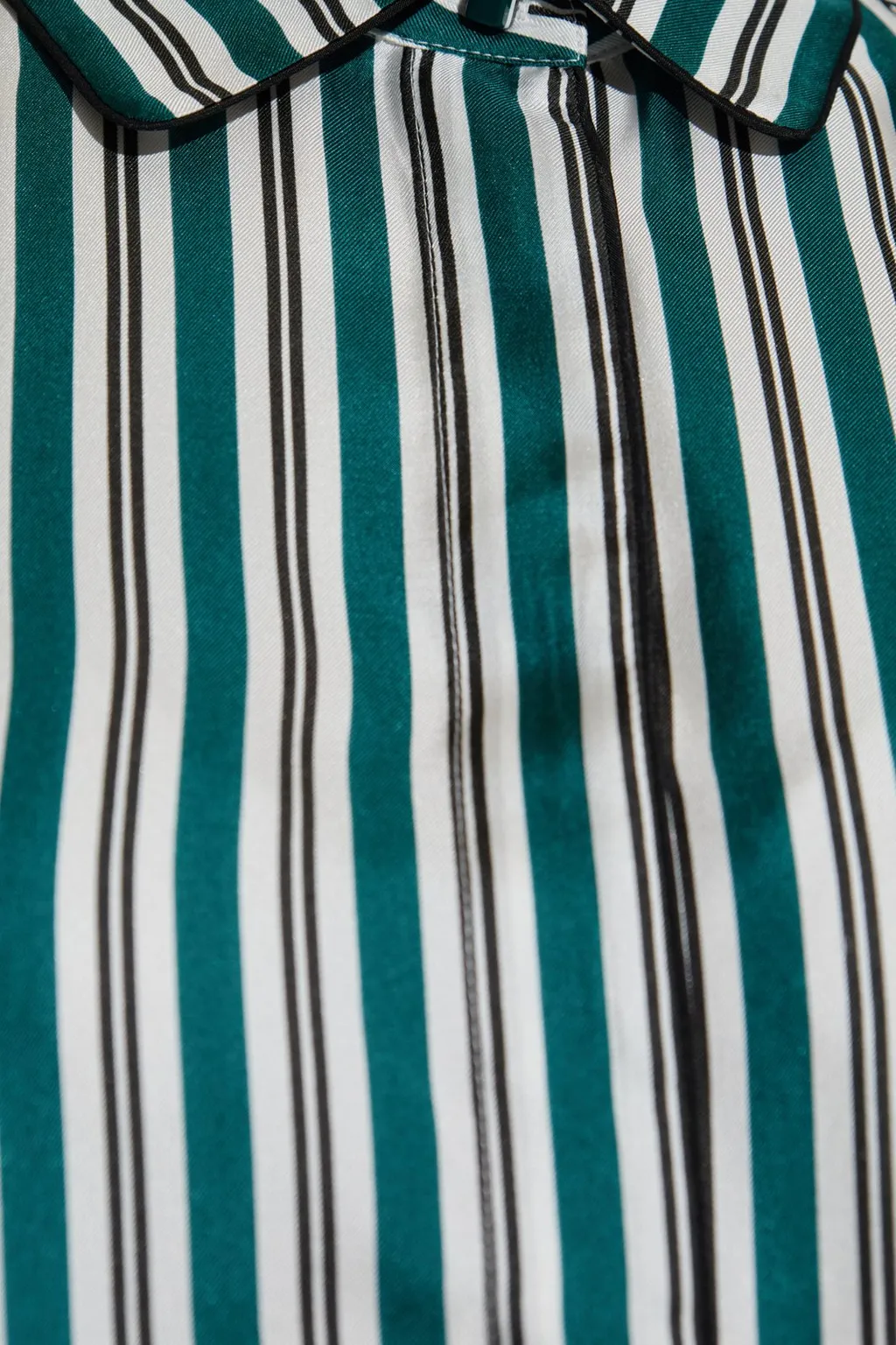 Max Mara Brama Striped Button-Up Shirt