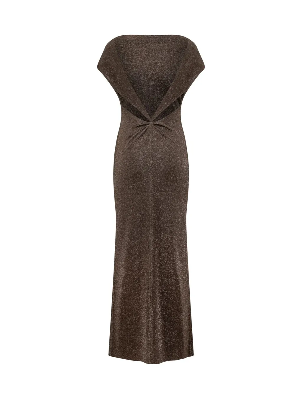 Max Mara Lurex Knitted Long Dress