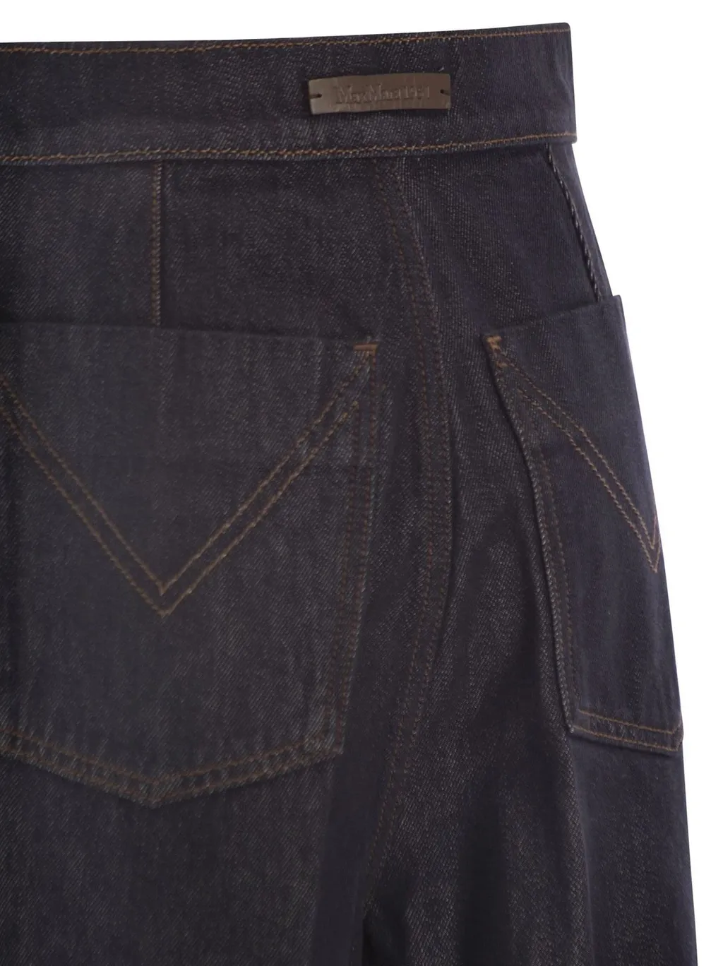 Max Mara Button Detailed Wide-Leg Jeans