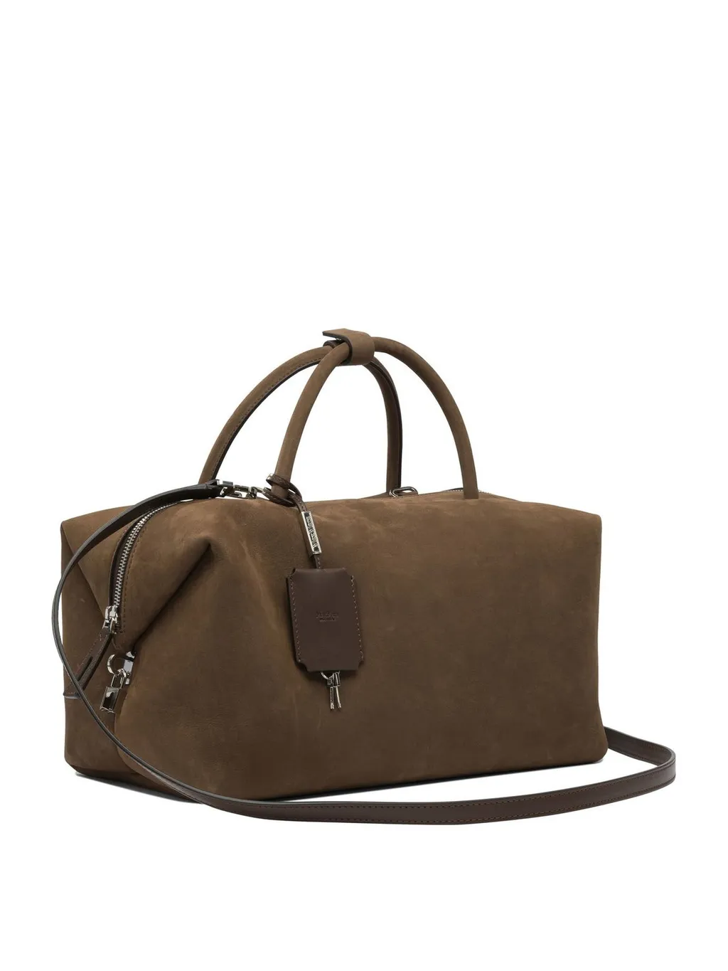 Max Mara Logo Debossed Zip-Up Tote Bag