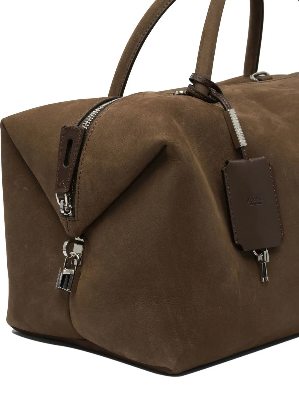 Max Mara Logo Debossed Zip-Up Tote Bag