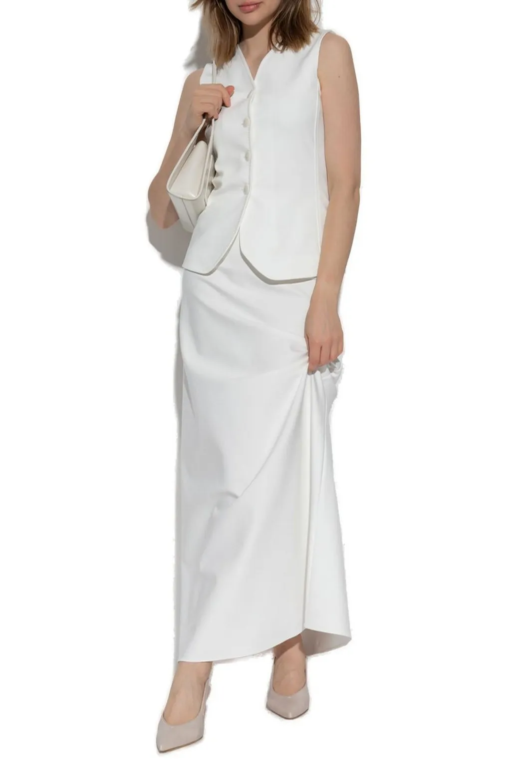 Max Mara Fornovo V-Neck Button-Up Gilet
