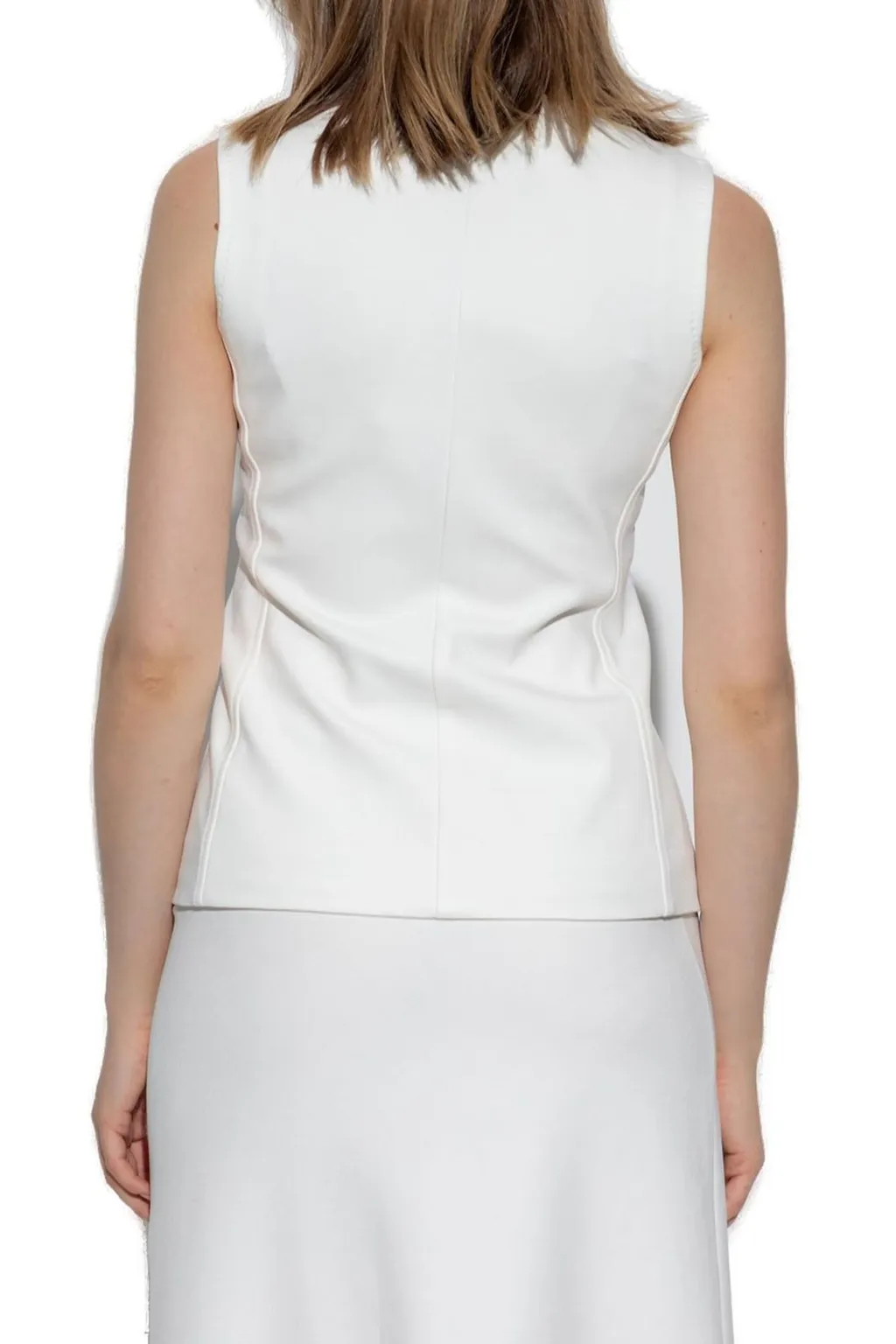 Max Mara Fornovo V-Neck Button-Up Gilet