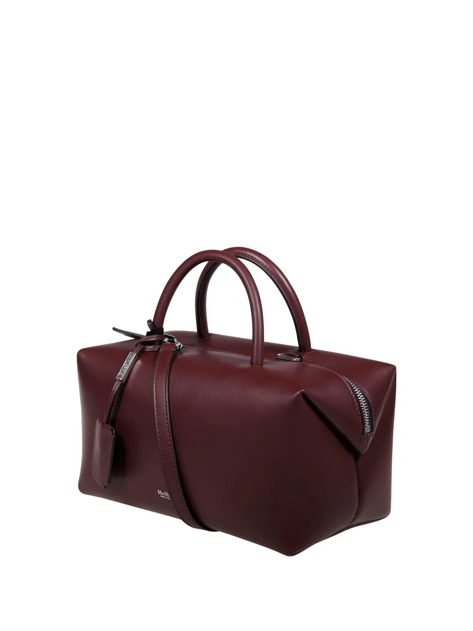 Max Mara Holdallm Logo Stamp Zip-Up Tote Bag