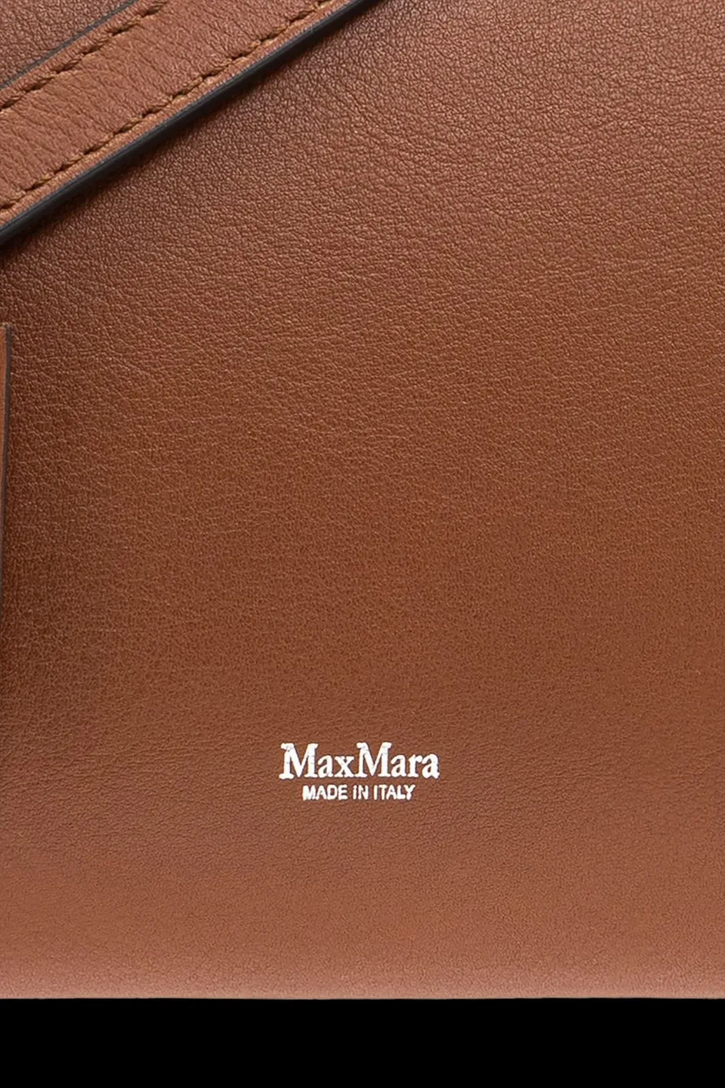 Max Mara Holdallm Logo Stamp Zip-Up Tote Bag