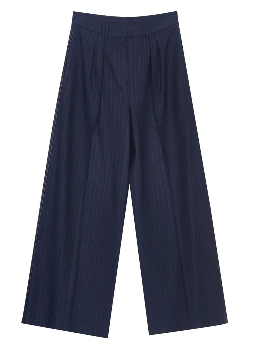 Max Mara Gela Striped Wide-Leg Trousers