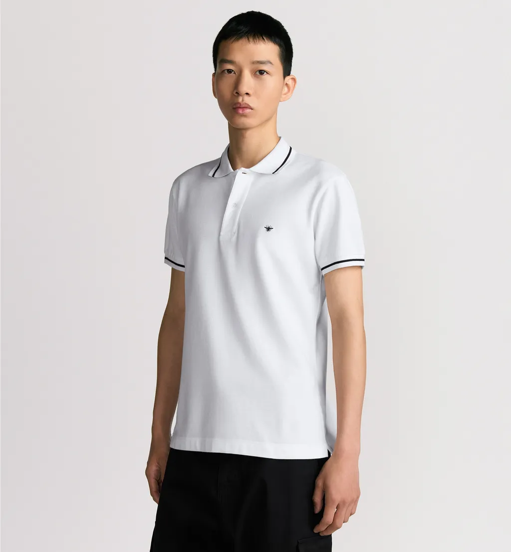 Polo Shirt With Bee Embroidery
