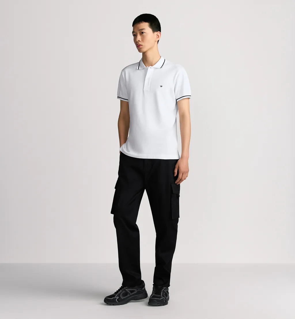 Polo Shirt With Bee Embroidery