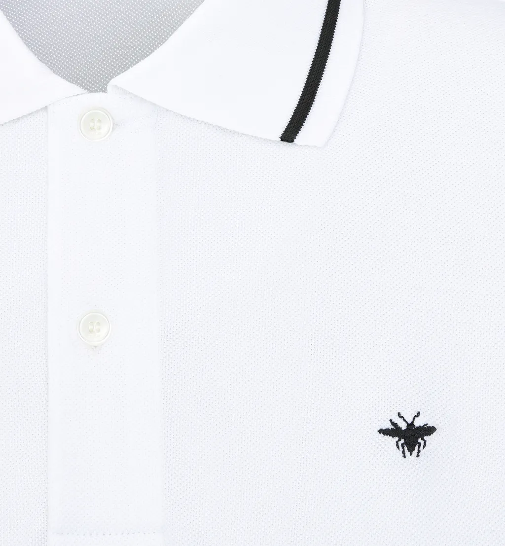 Polo Shirt With Bee Embroidery