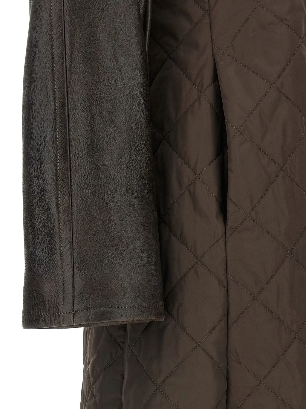 Max Mara Berta Panelled Quilted Coat