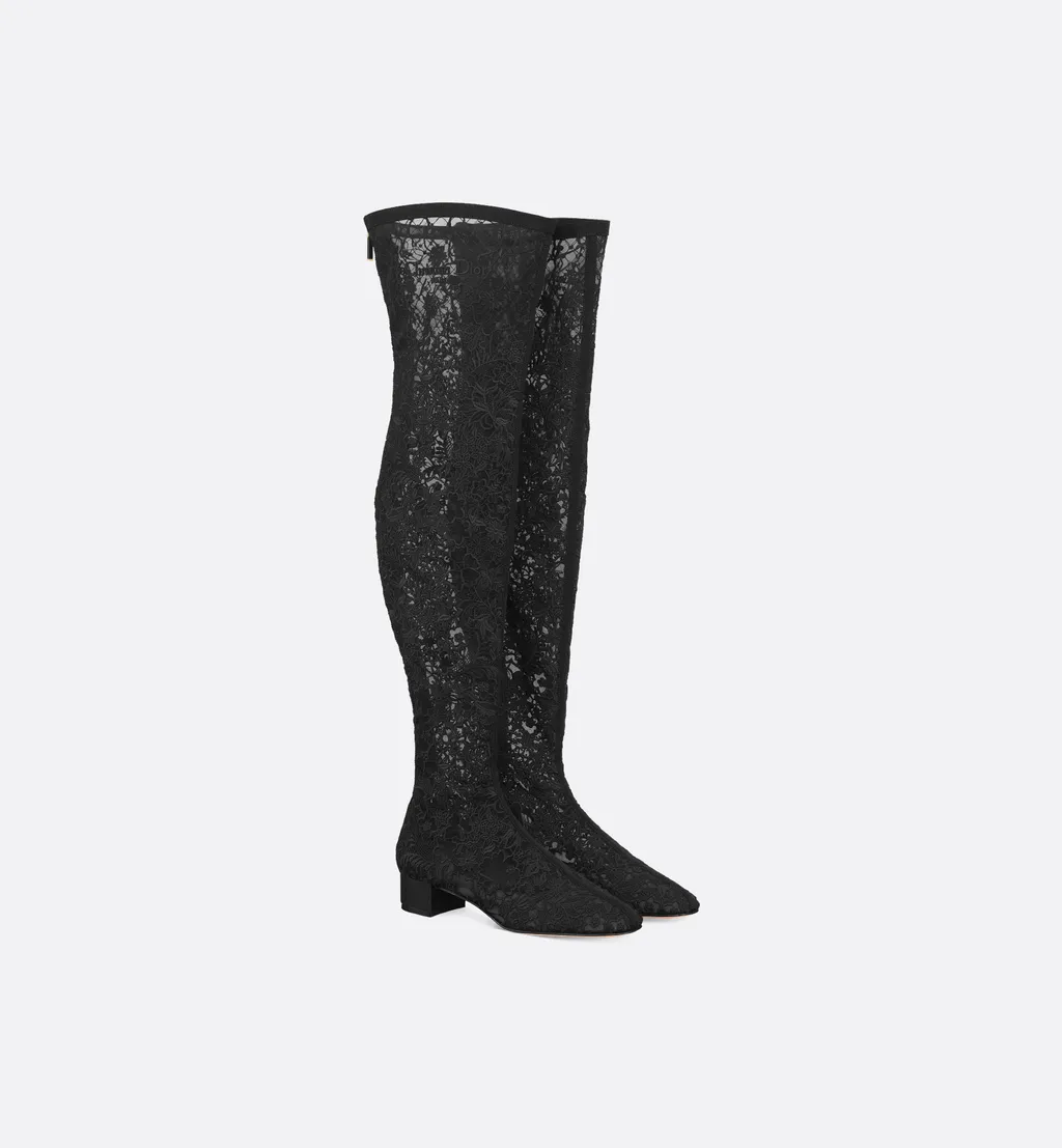Naughtily-D Heeled Thigh Boot