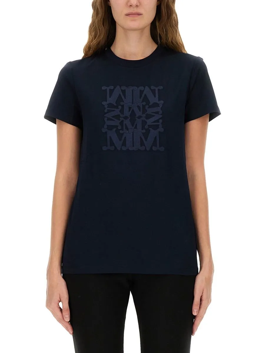 Max Mara Logo Embroidered Crewneck T-Shirt