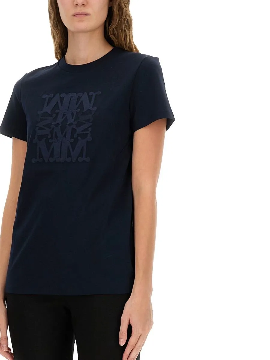 Max Mara Logo Embroidered Crewneck T-Shirt