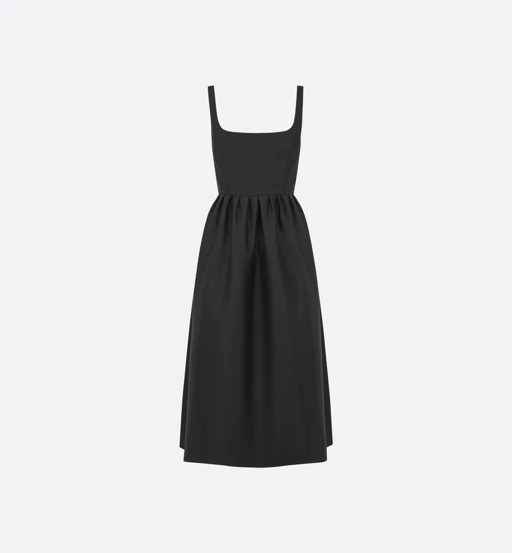 Belted Mid-Length Dress