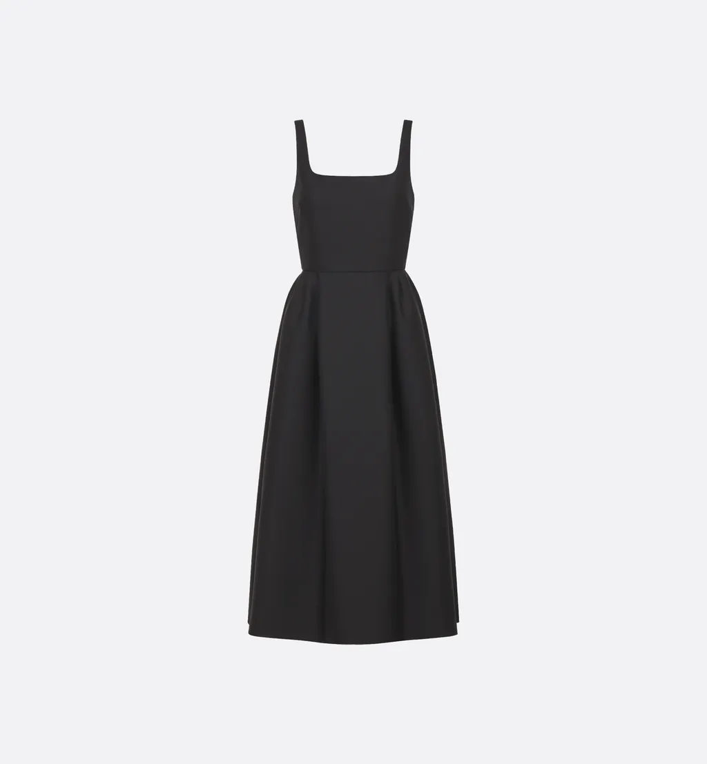 Belted Mid-Length Dress