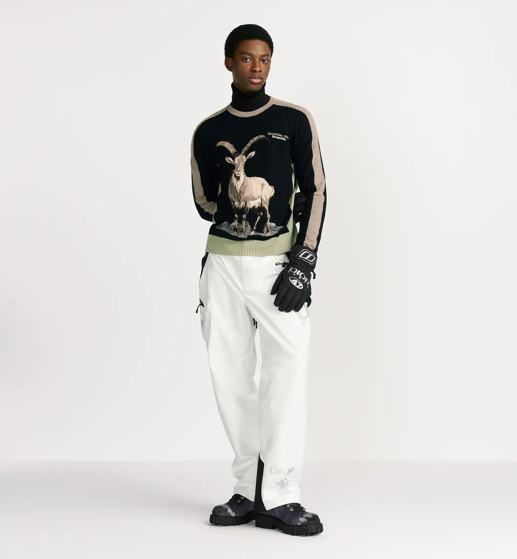 Dior And Descente Ski Pants With Suspenders