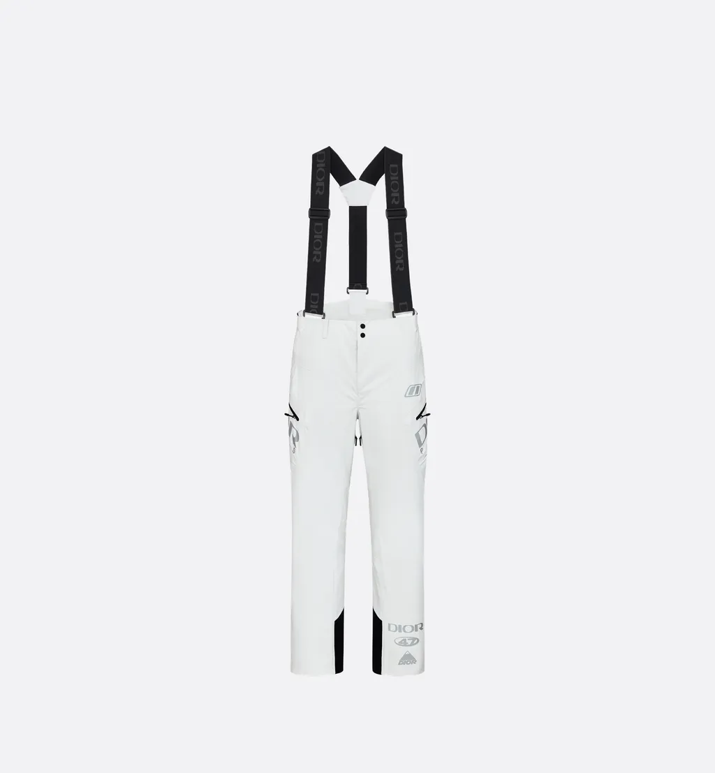 Dior And Descente Ski Pants With Suspenders
